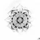 maltese cross tattoo design idea
