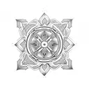 maltese cross tattoo design idea