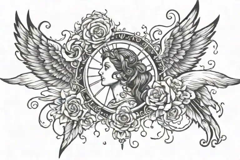 Because my ascension is light and my load is light tattoo design idea