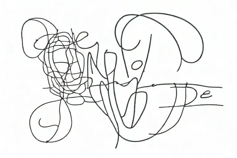 Its a text tatoo. 'One Hundred Years of Solitude' . Should be an out of the box typo, minimal yet catchy.  tattoo design idea