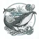 cover art from gojira album "from mars to sirius" but the whale has been changed to a seal tattoo design idea