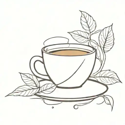 caffeine tattoo design idea