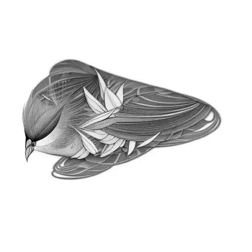 Bird of Paradise tattoo design idea