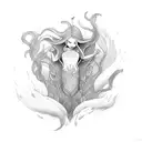 merman tattoo design idea