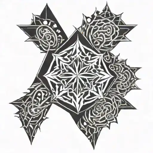 Goddess Hestia fire tattoo design idea