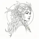 hestia  tattoo design idea