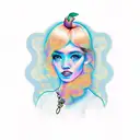 Georgia peach daughter  tattoo design idea