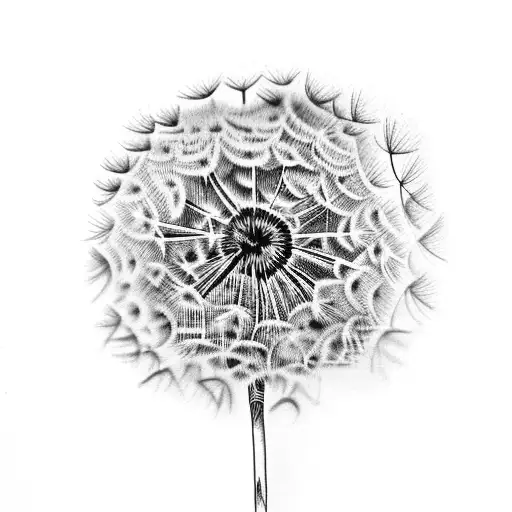 Dandelion Lasse tattoo design idea