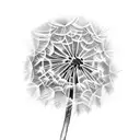 Dandelion Lasse tattoo design idea