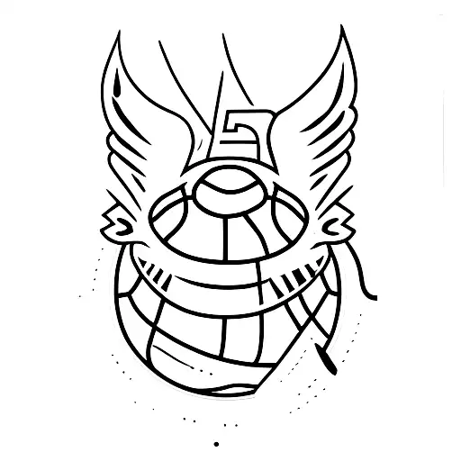 basketball jersey with number 15 tattoo design idea