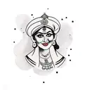 Indian actress tattoo design idea