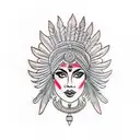 Indian actress tattoo design idea