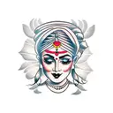 Indian actress tattoo design idea