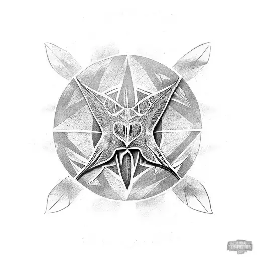 tribal raie manta maps monde tattoo design idea