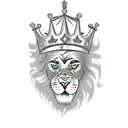 add the letters V P A to the crown tattoo design idea