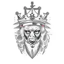 add the letters V P A to the crown tattoo design idea
