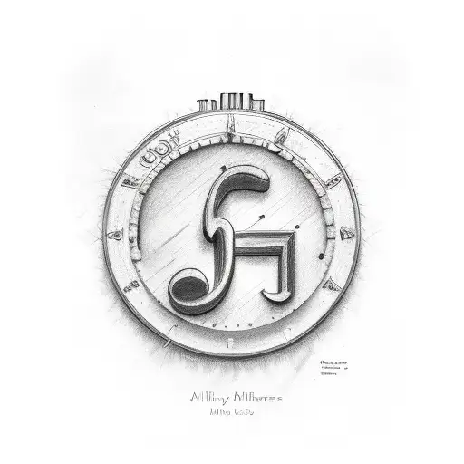 god, Los Angeles milwaukee music notes, money bag the number 5 tattoo design idea