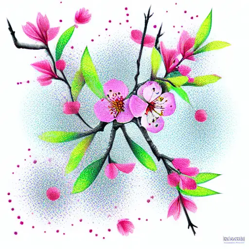 Cherry Blossom tattoo design idea