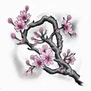 Cherry Blossom tattoo design idea