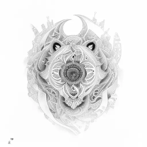 María mulata, torre del reloj, India catalina tattoo design idea