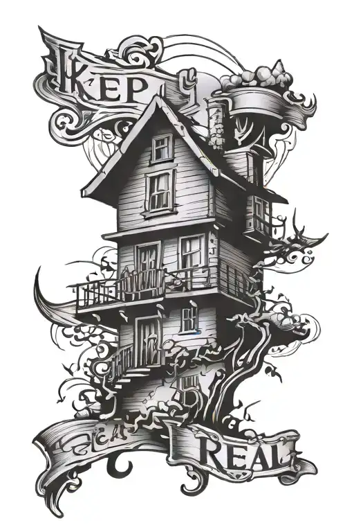 keep it Real Estate tattoo design idea