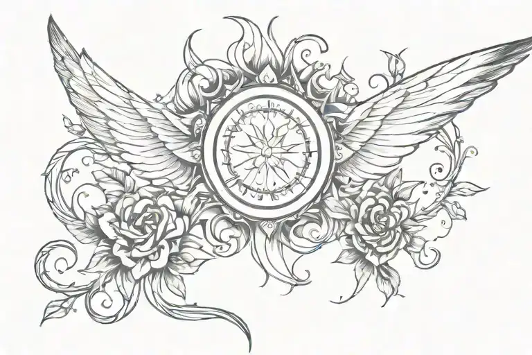 serenity of the skies collarbone shoulder tattoo tattoo design idea