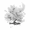 Cherry Blossom tree tattoo design idea