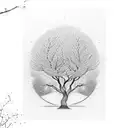 Cherry Blossom tree tattoo design idea