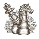 chess piece tattoo design idea