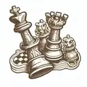 chess piece tattoo design idea