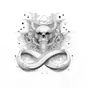 8 infinity  tattoo design idea