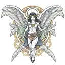 arc angel michael tattoo design idea