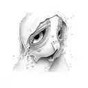someone drowning  tattoo design idea