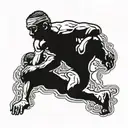sambo wrestlers engaged tattoo design idea