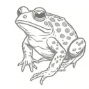 toad tattoo design idea