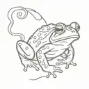 toad tattoo design idea