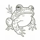 toad tattoo design idea