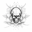 skull flowers anchor time glass skeleton key tattoo design idea