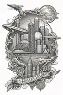 Houston Texas  tattoo design idea
