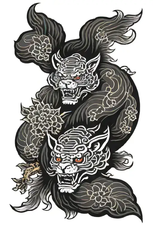 Pectoral tattoo design idea