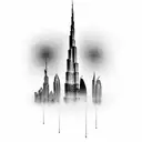 Burj Khalifa tattoo design idea