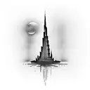 Burj Khalifa tattoo design idea