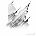 Burj Khalifa tattoo design idea