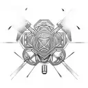 Ukrainian dron tattoo design idea