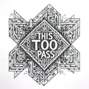 this too shall pass tattoo design idea