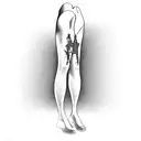 faith leg tattoo with Cardinal in it  tattoo design idea