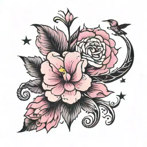 plenty nights under pink skies You taught 'em to enjoy tattoo design idea