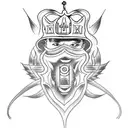 Create a tattoo featuring a powerful firefighter symbol with a religious twist tattoo design idea