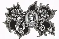 religious Mary tattoo design idea