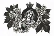 religious Mary tattoo design idea